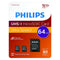 Philips - Geheugenkaart philips micro sdxc 64gb 2 st