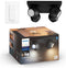 Philips Hue Buckram opbouwspot - warm tot koelwit licht - 4-spots - zwart - 1 dimmer switch