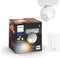 Philips Hue Buckram Opbouwspot - White Ambiance - GU10 - Wit - 5,5W - Bluetooth - Incl. Dimmer Switch