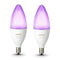 Philips Hue E14 Kaarslamp Duopack - White and Color Ambiance - 2 lampen