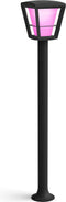 Philips Hue Econic sokkellamp - wit en gekleurd licht - zwart - hoog