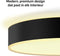 Philips Hue Enrave plafondlamp - warm tot koelwit licht - zwart - 55cm - 1 dimmer switch