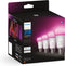 Philips Hue lampen - wit en gekleurd licht - LED - E27 - 6,5W - 806 Lumen - 4 stuks