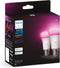 Philips Hue Slimme Lichtbron E27 Duopack - wit en gekleurd licht - 6.5W - Bluetooth - 2 Stuks