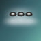 Philips Impala inbouwspot - 3-lichts - zwart - rond