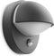 Philips June buitenwandlamp met sensor - antraciet