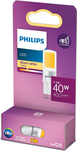 Philips LED Capsule Transparant - 40 W - G9 - warmwit licht