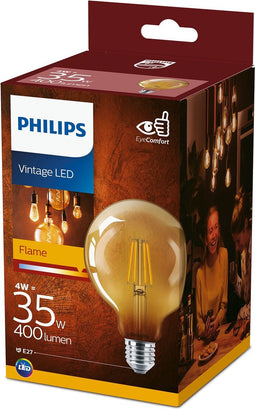 Philips LED Filament E27 - 4W (35W) - Warm Wit Licht - Niet Dimbaar