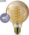 Philips LED Globe Spiraal Goud - 25 W - E27 - Dimbaar extra warmwit licht