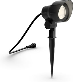 Philips LED grondspot voor buiten - laagspanning - zwart - warmwit licht - 6 W