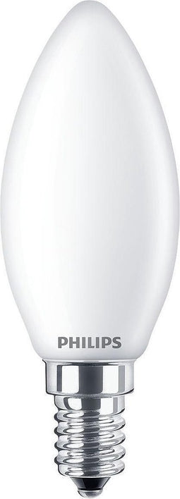 Philips LED Kaars Mat 40W E14 Warm Wit Licht