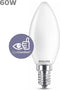 Philips LED Kaars Mat - 60 W - E14 - warmwit licht