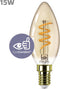 Philips LED Kaars Spiraal Goud - 14 W - E14 - Dimbaar extra warmwit licht