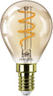 Philips LED Kogellamp Spiraal Goud - 15 W - E14 - Dimbaar extra warmwit licht