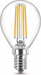 Philips LED Kogellamp Transparant - 60 W - E14 - warmwit licht