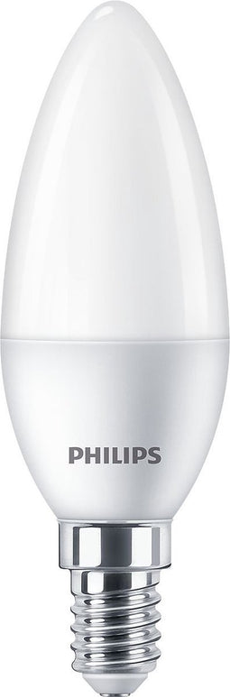 Philips LED-lamp - E14 Kaars - 5 W - Warmwit - (Ø x l) 35 mm x 106 mm - 4 stuk(s)
