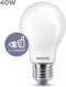 Philips LED lamp E27 Monochroom Lichtbron - Koel wit - 4,5W = 40W - Ø 60 mm - 1 stuk