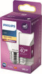 Philips LED lamp E27 Monochroom Lichtbron - Warm wit - 4,3W = 40W - Ø 4,5 cm - 1 stuk