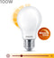 Philips LED Lamp Mat 100W E27 Dimbaar Warm Wit Licht