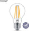 Philips LED Lamp Transparant - 100 W - E27 - warmwit licht