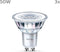 Philips LED Spot - 50 W - GU10 - Warmwit licht - 3 stuks