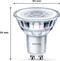 Philips LED Spot - 50 W - GU10 - Warmwit licht - 3 stuks