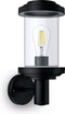 Philips Listra wandlamp - zwart - E27