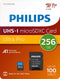 Philips micro SDXC kaart 256 GB - Class 10 UHS-I U3 - 4K V30 - incl. adapter