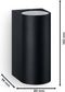 Philips Nightingale wandlamp - zwart - up and downlight