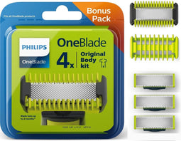 Philips OneBlade Original Blade - Vervangmesjes Body Kit - 4 stuks - QP310/50