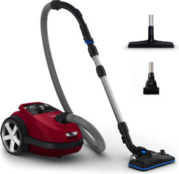 Philips Performer Silent 7000 Series FC8784/09 - Stille Stofzuiger met Zak - Kardinaalrood - + 5 Extra Mondstukken
