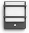 Philips Petronia wandlamp - Ultra Efficient - antraciet - met sensor - 3,8W