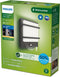 Philips Petronia wandlamp - Ultra Efficient - antraciet - met sensor - 3,8W