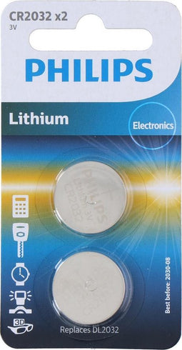 Philips - Philips Lithium CR2032 - 2 stuks