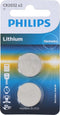 Philips - Philips Lithium CR2032 - 2 stuks