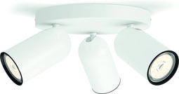 Philips Pongee opbouwspot - 3-lichts - wit