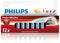 Philips Power Alkaline - AA Batterijen - 12 stuks