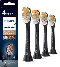 Philips Sonicare A3 Premium All-in-One - Opzetborstels - 4 stuks - Zwart - HX9094/11