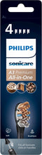 Philips Sonicare A3 Premium All-in-One - Opzetborstels - 4 stuks - Zwart - HX9094/11