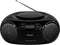 Philips Sound AZB500/12 DAB+ radio-cd-speler (DAB+/FM, dynamische basversterking, cd-weergave, shuffle/repeat-functie, 3,5 mm audio-ingang) zwart