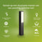 Philips Stratosphere sokkellamp - Ultra Efficient - antraciet - 3,8W