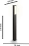 Philips Stratosphere tuinpaal - Ultra Efficient - antraciet - 3,8W