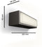 Philips Stratosphere wandlamp - Ultra Efficient - antraciet - 3,8W