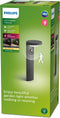 Philips Tyla sokkellamp - antraciet - met sensor - 9 W
