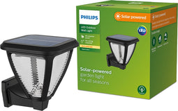 Philips Vapora solar wandlamp - zwart
