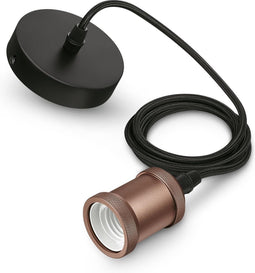 Philips - Vintage Koord E27 Roze Goud