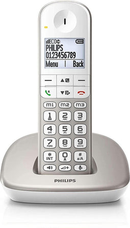 Philips XL4901S - DECT-telefoon - Draadloze Senioren Telefoon met 1 Handset - Grote Toetsen, Volumeboost en Gehoorapparaat Compatibiliteit - Wit