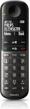 Philips XL4952DS - DECT-Telefoon met Antwoordapparaat - Draadloze Senioren Telefoon met 2 Handsets - Grote Toetsen, Volumeboost en Gehoorapparaat Compatibiliteit - Zwart