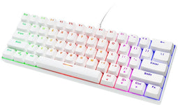 Deltaco GAM-075 - Mechanisch Toetsenbord - 60% - QWERTY US - Wit