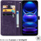 iMoshion Hoesje Geschikt voor Xiaomi Redmi Note 12 Pro Hoesje Met Pasjeshouder - iMoshion Mandala Bookcase - Paars